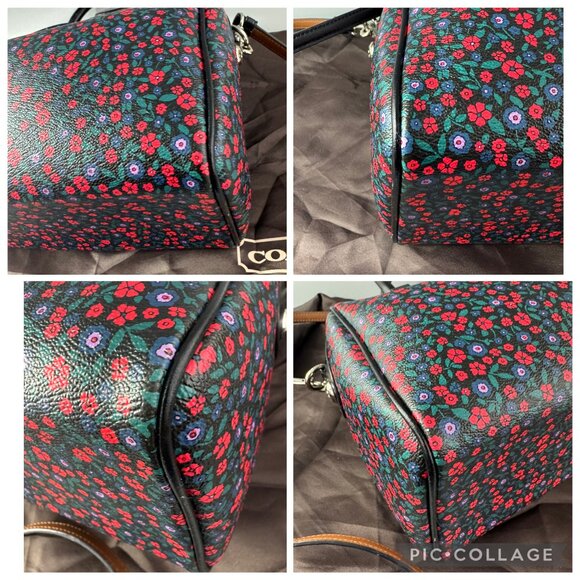 NWOT Authentic Coach F59445 Ranch Floral Print Mini Bennett Canvas Satchel - Picture 12 of 14
